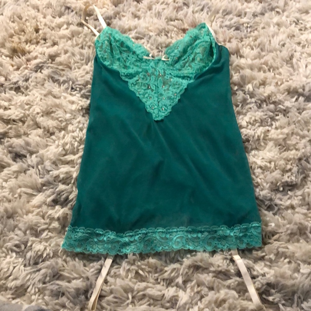 NWOT Beautiful Aqua Lingerie Size M